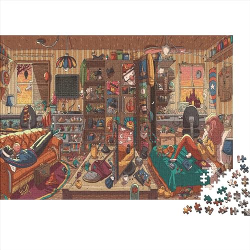 Happy Weekend Puzzle 300 Teile Schwer Puzzle Spielzeug Pädagogisches Spiel Impossible Herausforderung Spielzeug Für Erwachsene Und Kinder in Bewährter 300pcs (40x28cm) von PXBDUASIE
