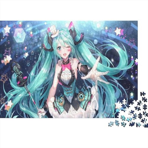 Hatsune Miku Puzzle 1000-teilige Schwer Puzzle Spielzeug Lernspiel Impossible Herausforderung Spielzeug Für Erwachsene Und Kinder Ab 12 Jahren 1000pcs (75x50cm) von PXBDUASIE