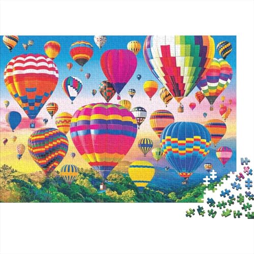 HeißluftballonPuzzles 1000 Teile Schwer Puzzle Spielzeug Pädagogisches Spiel Impossible Herausforderung Spielzeug Für Erwachsene Und Kinder in Bewährter 1000pcs (75x50cm) von PXBDUASIE