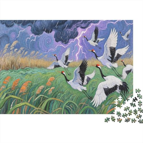 Heron Puzzle 300 Teile Schwer Puzzle Spielzeug Lernspiel Impossible Herausforderungsspielzeug Für Erwachsene Und Kinder Ab 12 Jahren 300pcs (40x28cm) von PXBDUASIE