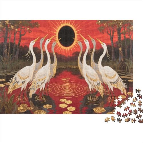 HeronPuzzle 1000 Teile Schwer Puzzle Spielzeug Lernspiel Impossible Herausforderung Spielzeug Für Erwachsene Und Kinder Ab 14 Jahren 1000pcs (75x50cm) von PXBDUASIE