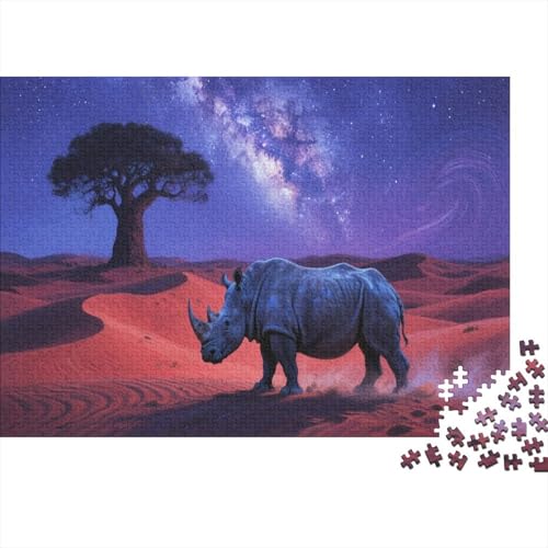 HippoPuzzles 1000 Teile Schwer Puzzle Spielzeug Lernspiel Impossible Herausforderung Spielzeug Für Erwachsene Kinder 1000pcs (75x50cm) von PXBDUASIE