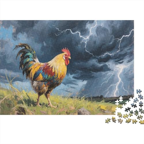HühnchenPuzzles 1000 Teile Schwer Puzzle Spielzeug Pädagogisches Spiel Impossible Herausforderung Spielzeug Für Erwachsene Und Kinder in Bewährter 1000pcs (75x50cm) von PXBDUASIE