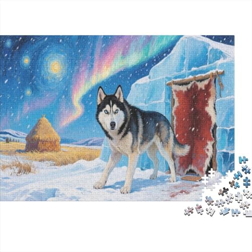 HuskyPuzzle 300 Teile Schwer Puzzle Spielzeug Pädagogisches Spiel Impossible Herausforderung Spielzeug Für Erwachsene Und Kinder in Bewährter 300pcs (40x28cm) von PXBDUASIE