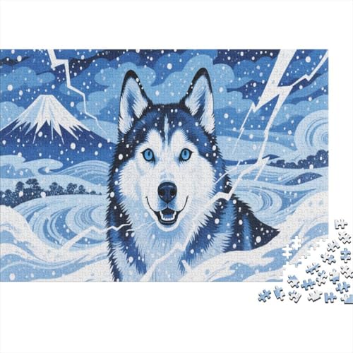 HuskyPuzzle 300 Teile Schwer Puzzle Spielzeug Pädagogisches Spiel Impossible Herausforderungsspielzeug Für Erwachsene Und Kinder in Bewährter 300pcs (40x28cm) von PXBDUASIE