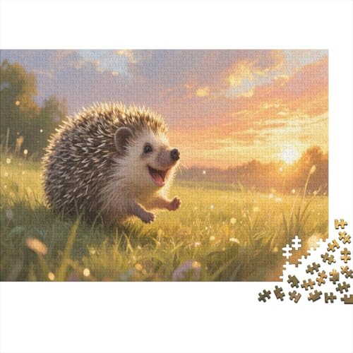IgelPuzzle 1000 Teile Schwer Puzzle Spielzeug Pädagogisches Spiel Impossible Herausforderungsspielzeug Für Erwachsene Und Kinder Ab 12 Jahren 1000pcs (75x50cm) von PXBDUASIE