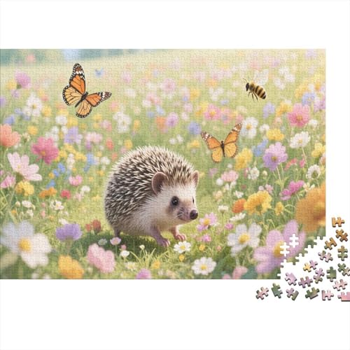 IgelPuzzle 1000-teilige Schwer Puzzle Spielzeug Lernspiel Impossible Herausforderungsspielzeug Für Erwachsene Und Kinder Ab 12 Jahren 1000pcs (75x50cm) von PXBDUASIE