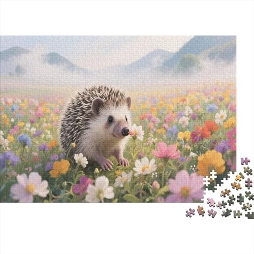 IgelPuzzles 300 Teile Schwer Puzzle Spielzeug Lernspiel Impossible Herausforderung Spielzeug Für Erwachsene Und Kinder Ab 12 Jahren 300pcs (40x28cm) von PXBDUASIE