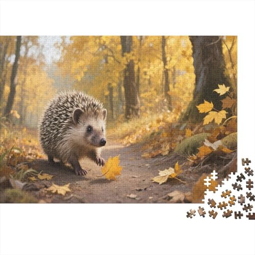 IgelPuzzles 500 Teile Schwer Puzzle Spielzeug Lernspiel Impossible Herausforderung Spielzeug Für Erwachsene Und Kinder Ab 12 Jahren 500pcs (52x38cm) von PXBDUASIE