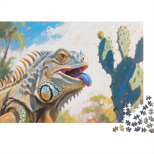 IguanaPuzzles 1000 Teile Schwer Puzzle Spielzeug Lernspiel Impossible Herausforderung Spielzeug Für Erwachsene Und Kinder Ab 12 Jahren 1000pcs (75x50cm) von PXBDUASIE