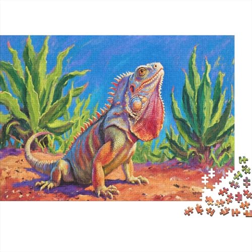 IguanaPuzzles 1000-teilige Schwer Puzzle Spielzeug Lernspiel Impossible Herausforderungsspielzeug Für Erwachsene Kinder 1000pcs (75x50cm) von PXBDUASIE