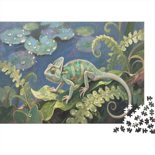 IguanaPuzzles 300 Teile Schwer Puzzle Spielzeug Lernspiel Impossible Herausforderungsspielzeug Für Erwachsene Und Kinder Ab 14 Jahren 300pcs (40x28cm) von PXBDUASIE