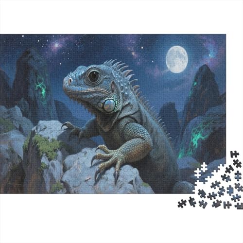 IguanaPuzzles 500 Teile Schwer Puzzle Spielzeug Pädagogisches Spiel Impossible Herausforderungsspielzeug Für Erwachsene Und Kinder in Bewährter 500pcs (52x38cm) von PXBDUASIE