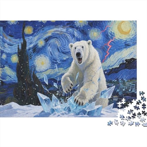 KaiserpinguinPuzzle 500-teilige Schwer Puzzle Spielzeug Pädagogisches Spiel Impossible Herausforderung Spielzeug Für Erwachsene Kinder 500pcs (52x38cm) von PXBDUASIE