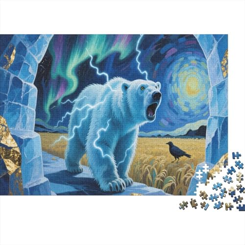 KaiserpinguinPuzzles 300 Teile Schwer Puzzle Spielzeug Lernspiel Impossible Herausforderungsspielzeug Für Erwachsene Und Kinder Ab 12 Jahren 300pcs (40x28cm) von PXBDUASIE