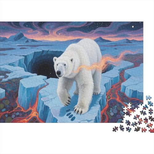 KaiserpinguinPuzzles 300-teilige Schwer Puzzle Spielzeug Lernspiel Impossible Herausforderungsspielzeug Für Erwachsene Kinder 300pcs (40x28cm) von PXBDUASIE