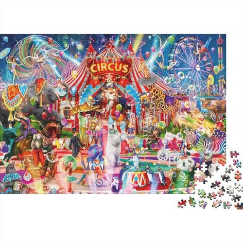 Karneval Puzzle 300 Teile Schwer Puzzle Spielzeug Pädagogisches Spiel Impossible Herausforderung Spielzeug Für Erwachsene Und Kinder Ab 12 Jahren 300pcs (40x28cm) von PXBDUASIE