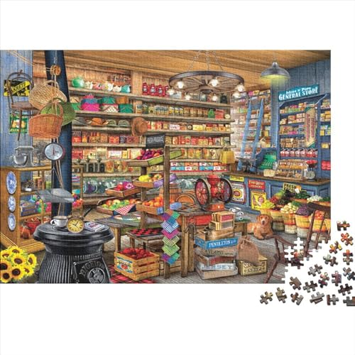 KaufhausPuzzle 1000-teilige Schwer Puzzle Spielzeug Lernspiel Impossible Herausforderungsspielzeug Für Erwachsene Und Kinder in Bewährter 1000pcs (75x50cm) von PXBDUASIE