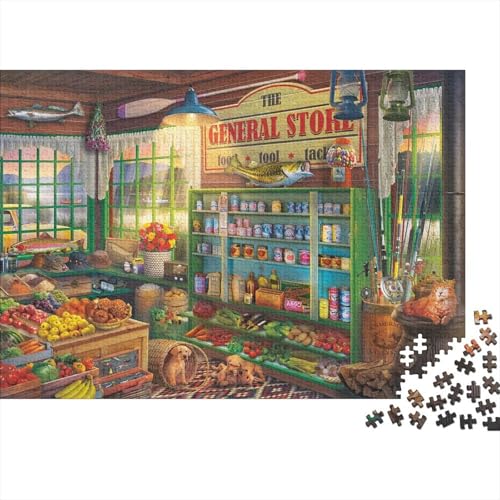 KaufhausPuzzle 300-teilige Schwer Puzzle Spielzeug Pädagogisches Spiel Impossible Herausforderung Spielzeug Für Erwachsene Und Kinder Ab 14 Jahren 300pcs (40x28cm) von PXBDUASIE