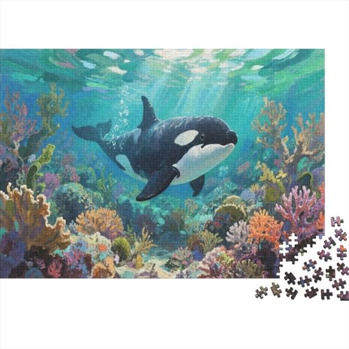 Killerwal Puzzle 300 Teile Schwer Puzzle Spielzeug Lernspiel Impossible Herausforderung Spielzeug Für Erwachsene Kinder 300pcs (40x28cm) von PXBDUASIE