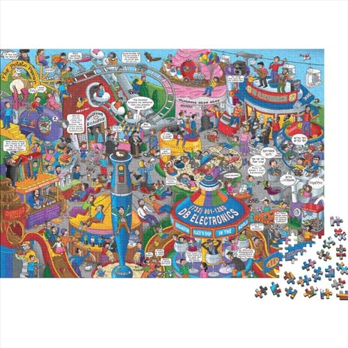 Kinderparadies Puzzle 300-teilige Schwer Puzzle Spielzeug Lernspiel Impossible Herausforderung Spielzeug Für Erwachsene Und Kinder in Bewährter 300pcs (40x28cm) von PXBDUASIE