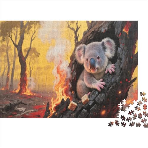 KoalaPuzzle 500-teilige Schwer Puzzle Spielzeug Pädagogisches Spiel Impossible Herausforderung Spielzeug Für Erwachsene Und Kinder in Bewährter 500pcs (52x38cm) von PXBDUASIE