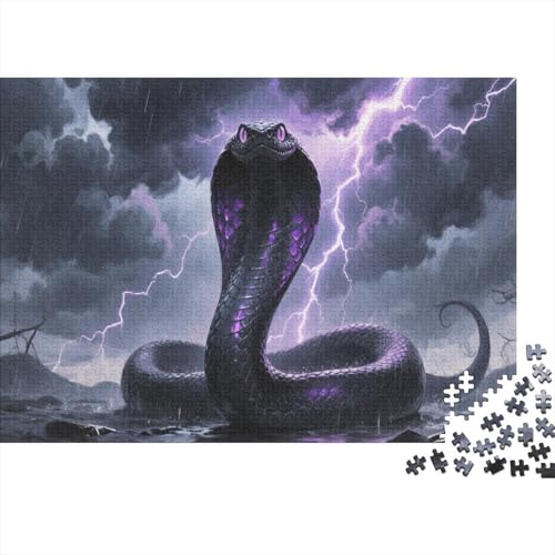 KobraPuzzle 500 Teile Schwer Puzzle Spielzeug Pädagogisches Spiel Impossible Herausforderung Spielzeug Für Erwachsene Und Kinder in Bewährter 500pcs (52x38cm) von PXBDUASIE