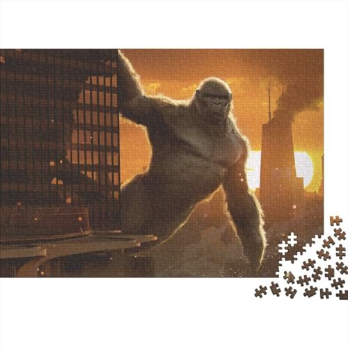 König Kong Puzzle 300-teilige Schwer Puzzle Spielzeug Lernspiel Impossible Herausforderung Spielzeug Für Erwachsene Und Kinder in Bewährter 300pcs (40x28cm) von PXBDUASIE