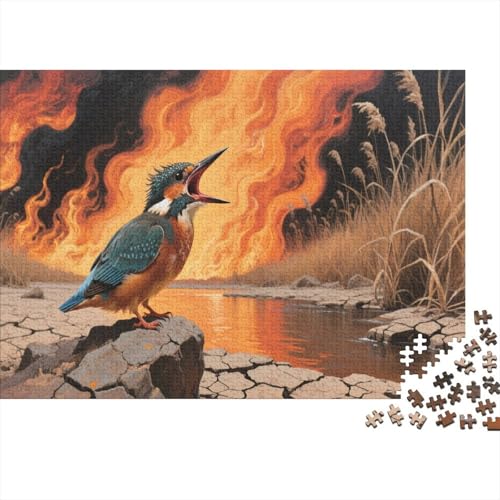 KönigsfischerPuzzle 1000 Teile Schwer Puzzle Spielzeug Lernspiel Impossible Herausforderungsspielzeug Für Erwachsene Und Kinder Ab 12 Jahren 1000pcs (75x50cm) von PXBDUASIE