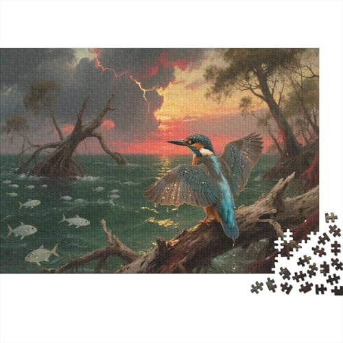 KönigsfischerPuzzle 1000-teilige Schwer Puzzle Spielzeug Pädagogisches Spiel Impossible Herausforderung Spielzeug Für Erwachsene Kinder 1000pcs (75x50cm) von PXBDUASIE