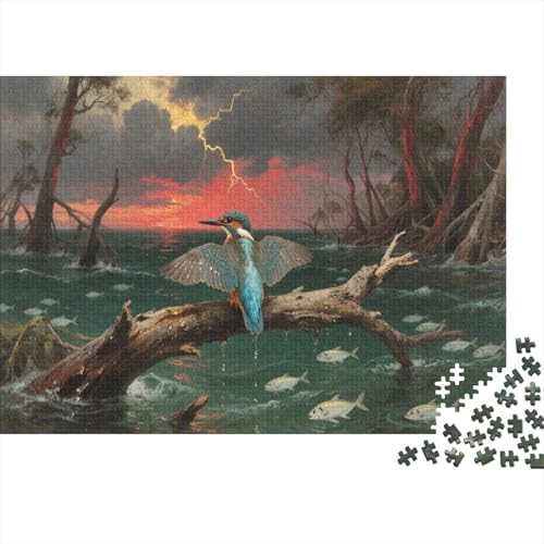 KönigsfischerPuzzles 1000 Teile Schwer Puzzle Spielzeug Lernspiel Impossible Herausforderungsspielzeug Für Erwachsene Und Kinder Ab 14 Jahren 1000pcs (75x50cm) von PXBDUASIE