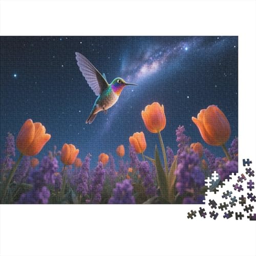 KolibriPuzzle 300 Teile Schwer Puzzle Spielzeug Lernspiel Impossible Herausforderungsspielzeug Für Erwachsene Kinder 300pcs (40x28cm) von PXBDUASIE