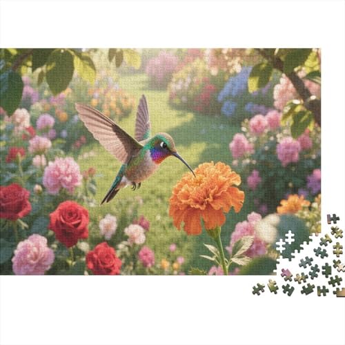 KolibriPuzzle 300-teilige Schwer Puzzle Spielzeug Pädagogisches Spiel Impossible Herausforderungsspielzeug Für Erwachsene Und Kinder Ab 14 Jahren 300pcs (40x28cm) von PXBDUASIE