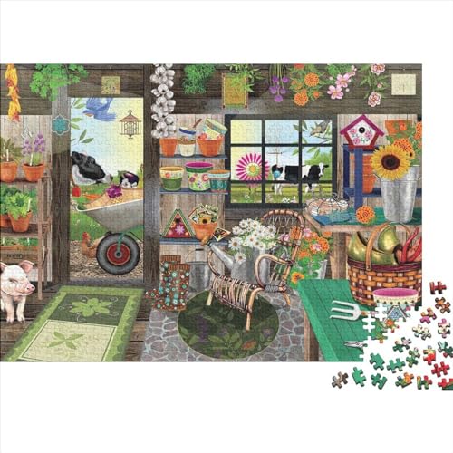 KücheUtensils Puzzle 300-teilige Schwer Puzzle Spielzeug Lernspiel Impossible Herausforderung Spielzeug Für Erwachsene Und Kinder Ab 12 Jahren 300pcs (40x28cm) von PXBDUASIE