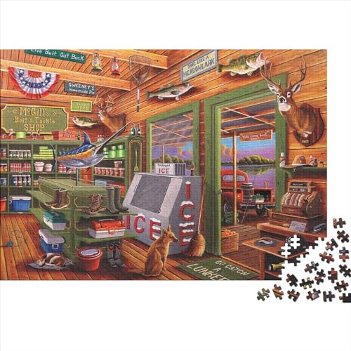 Lagerraum Puzzle 300 Teile Schwer Puzzle Spielzeug Pädagogisches Spiel Impossible Herausforderungsspielzeug Für Erwachsene Und Kinder Ab 14 Jahren 300pcs (40x28cm) von PXBDUASIE