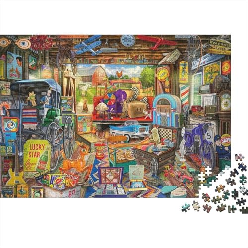 Lebensmittelgeschäft Puzzle 500-teilige Schwer Puzzle Spielzeug Lernspiel Impossible Herausforderungsspielzeug Für Erwachsene Und Kinder in Bewährter 500pcs (52x38cm) von PXBDUASIE