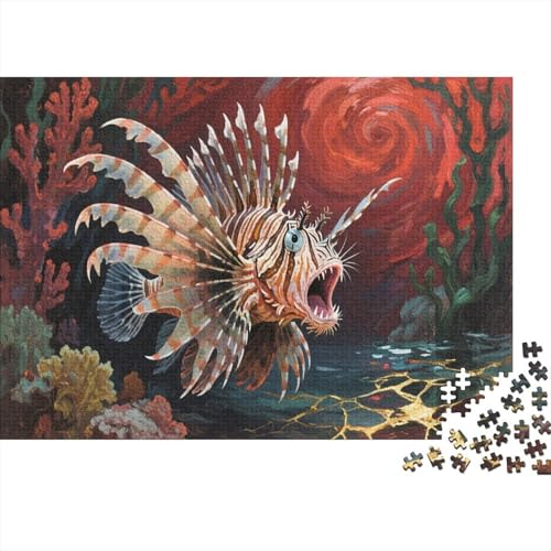 LöwenfischPuzzle 500 Teile Schwer Puzzle Spielzeug Pädagogisches Spiel Impossible Herausforderungsspielzeug Für Erwachsene Und Kinder in Bewährter 500pcs (52x38cm) von PXBDUASIE