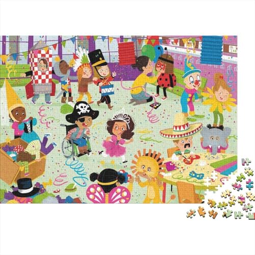 Lustiger Kindergarten Puzzle 1000 Teile Schwer Puzzle Spielzeug Lernspiel Impossible Herausforderung Spielzeug Für Erwachsene Und Kinder in Bewährter 1000pcs (75x50cm) von PXBDUASIE