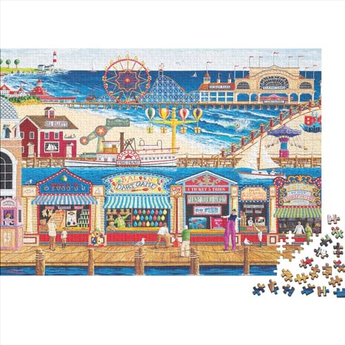 Meeresgeschäft Puzzles 300 Teile Schwer Puzzle Spielzeug Lernspiel Impossible Herausforderungsspielzeug Für Erwachsene Und Kinder in Bewährter 300pcs (40x28cm) von PXBDUASIE