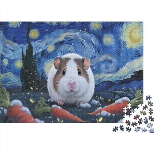 MeeresschweinPuzzle 300 Teile Schwer Puzzle Spielzeug Pädagogisches Spiel Impossible Herausforderungsspielzeug Für Erwachsene Und Kinder Ab 12 Jahren 300pcs (40x28cm) von PXBDUASIE