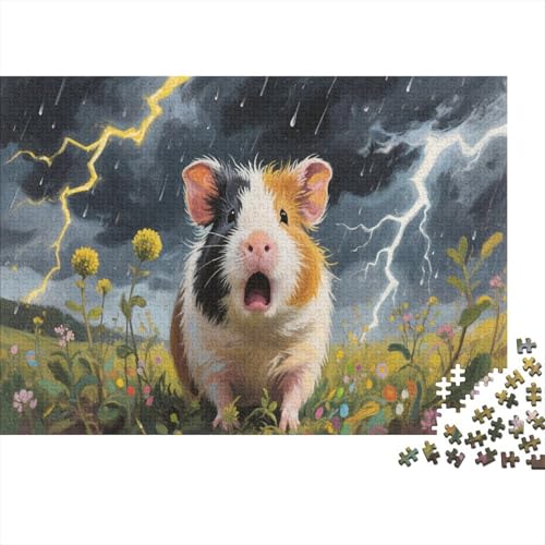 MeeresschweinPuzzles 500 Teile Schwer Puzzle Spielzeug Pädagogisches Spiel Impossible Herausforderungsspielzeug Für Erwachsene Kinder 500pcs (52x38cm) von PXBDUASIE