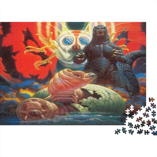 MothraPuzzle 300-teilige Schwer Puzzle Spielzeug Pädagogisches Spiel Impossible Herausforderung Spielzeug Für Erwachsene Kinder 300pcs (40x28cm) von PXBDUASIE