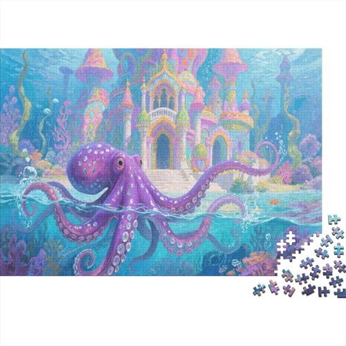 OktopusPuzzles 300 Teile Schwer Puzzle Spielzeug Pädagogisches Spiel Impossible Herausforderungsspielzeug Für Erwachsene Und Kinder Ab 14 Jahren 300pcs (40x28cm) von PXBDUASIE