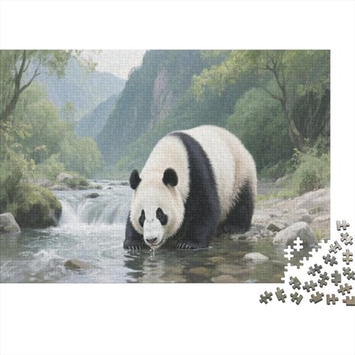 PandaPuzzle 1000 Teile Schwer Puzzle Spielzeug Lernspiel Impossible Herausforderungsspielzeug Für Erwachsene Und Kinder Ab 14 Jahren 1000pcs (75x50cm) von PXBDUASIE
