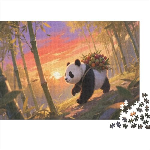 PandaPuzzle 300 Teile Schwer Puzzle Spielzeug Lernspiel Impossible Herausforderungsspielzeug Für Erwachsene Kinder 300pcs (40x28cm) von PXBDUASIE