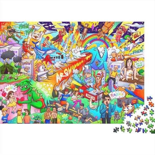Park Puzzle 1000 Teile Schwer Puzzle Spielzeug Pädagogisches Spiel Impossible Herausforderung Spielzeug Für Erwachsene Kinder 1000pcs (75x50cm) von PXBDUASIE