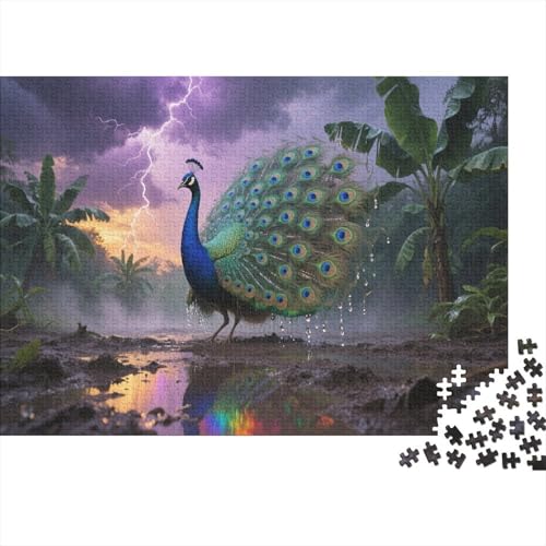 Pavo realPuzzle 300-teilige Schwer Puzzle Spielzeug Pädagogisches Spiel Impossible Herausforderung Spielzeug Für Erwachsene Und Kinder in Bewährter 300pcs (40x28cm) von PXBDUASIE