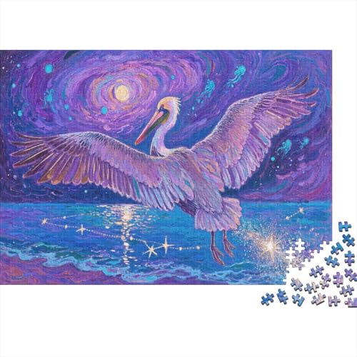 PelikanPuzzles 300 Teile Schwer Puzzle Spielzeug Pädagogisches Spiel Impossible Herausforderung Spielzeug Für Erwachsene Und Kinder Ab 14 Jahren 300pcs (40x28cm) von PXBDUASIE