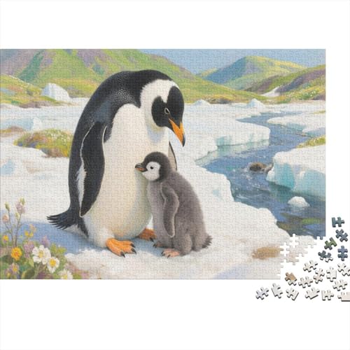 Pinguine Puzzle 300 Teile Schwer Puzzle Spielzeug Lernspiel Impossible Herausforderung Spielzeug Für Erwachsene Kinder 300pcs (40x28cm) von PXBDUASIE