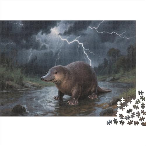 PlatypusPuzzle 1000 Teile Schwer Puzzle Spielzeug Pädagogisches Spiel Impossible Herausforderungsspielzeug Für Erwachsene Und Kinder Ab 12 Jahren 1000pcs (75x50cm) von PXBDUASIE